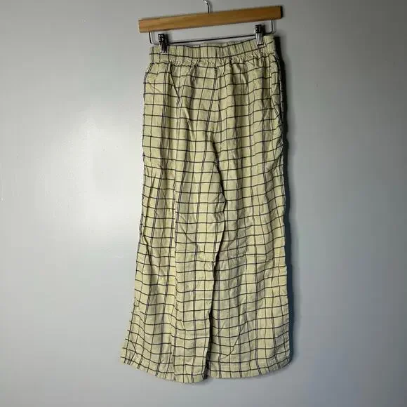 Madewell Plaid Flannel Long Sleeve Pajama Set Women’s Small Cream Lounge Cozy - Picture 15 of 15